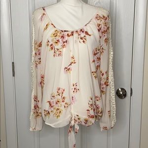 Floral Sheer American Rag Blouse